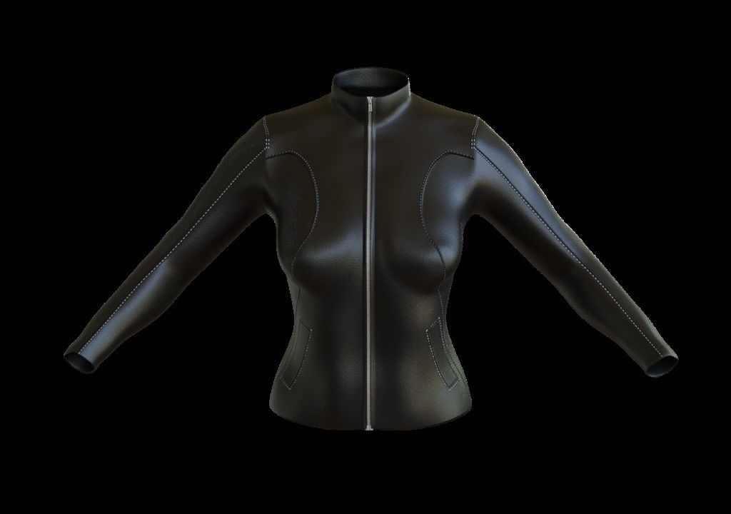 Leather Jacket 3D model_4