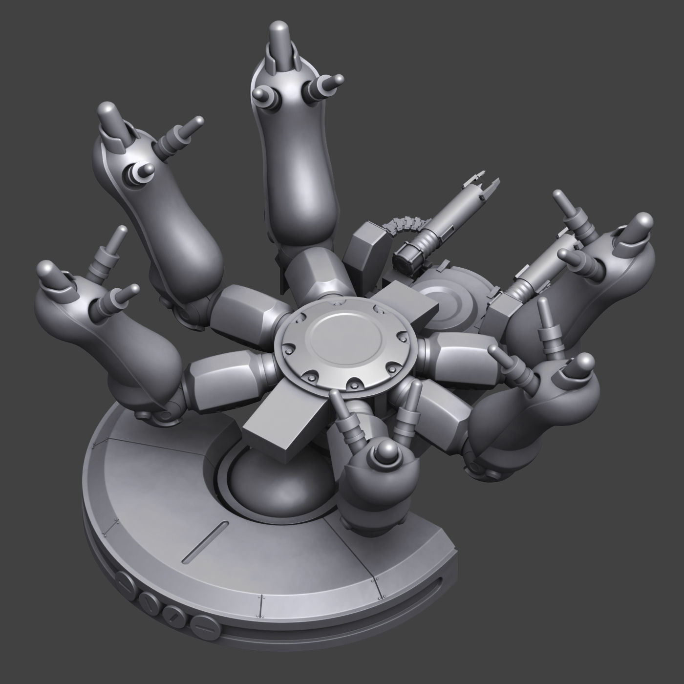 Ghost in the Shell T08A2  Tank Hard surface High-poly 3D model 3D print model_3