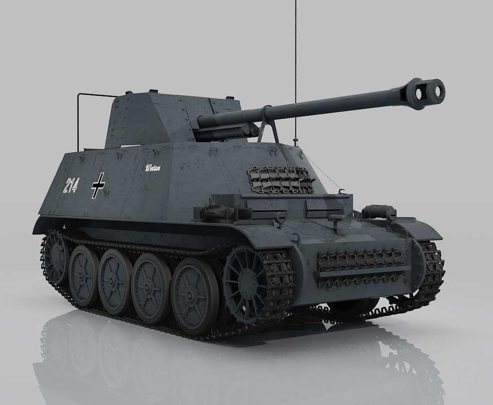 Marder II D Pak36R Sdkfz 132 Early Version 3D model_1