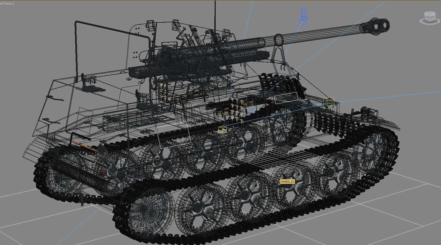 Marder II D Pak36R Sdkfz 132 Early Version 3D model_6