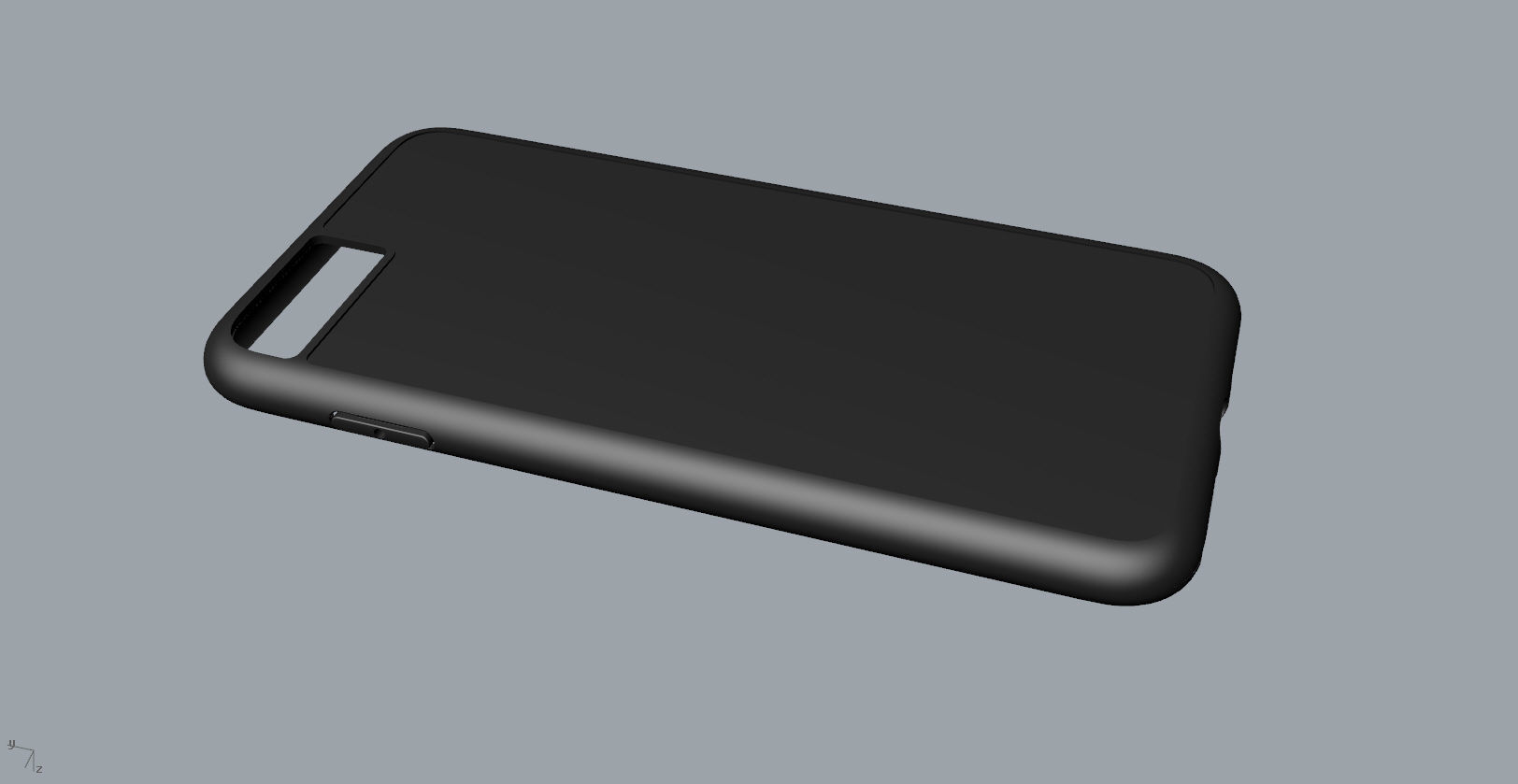 iphone 8plus black case Original customizable design 3D print model_11