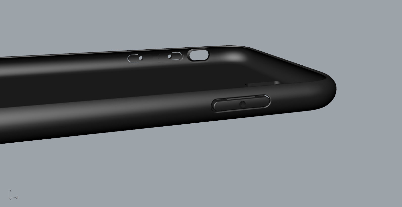 iphone 8plus black case Original customizable design 3D print model_21