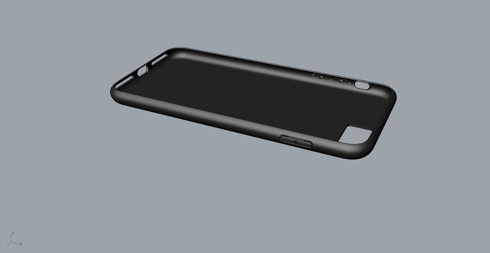 iphone 8plus black case Original customizable design 3D print model_5