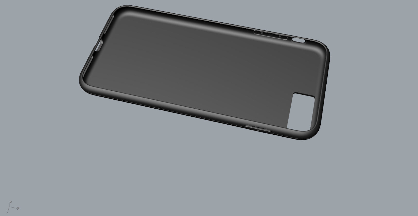 iphone 8plus black case Original customizable design 3D print model_16