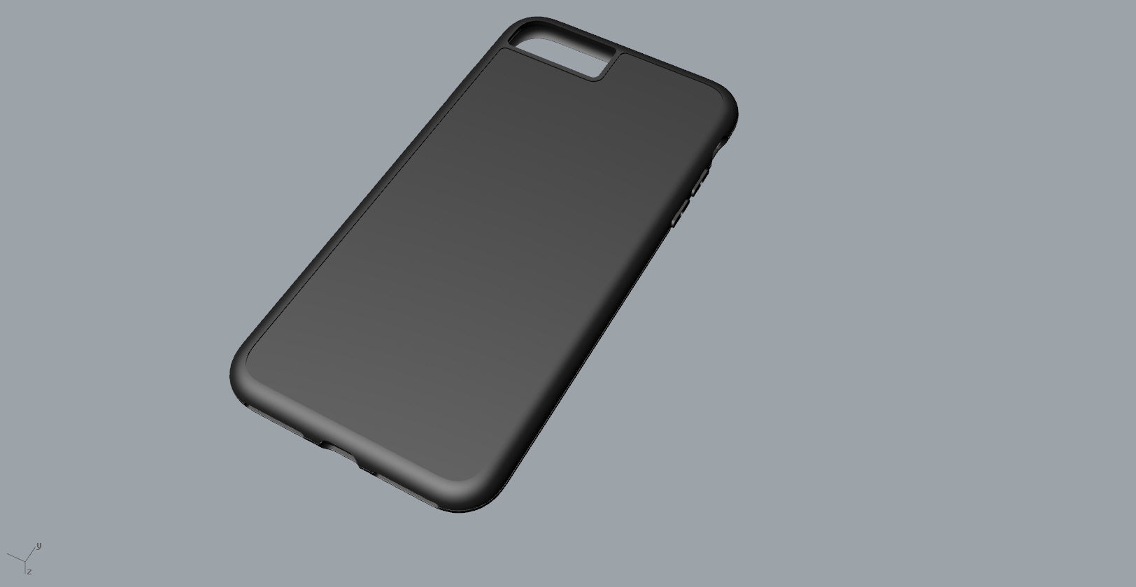 iphone 8plus black case Original customizable design 3D print model_14