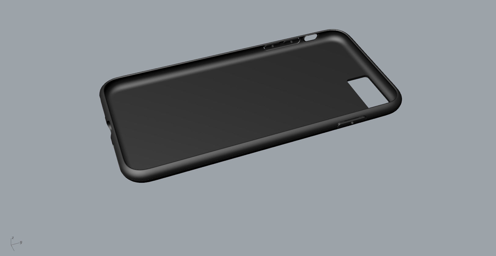 iphone 8plus black case Original customizable design 3D print model_20