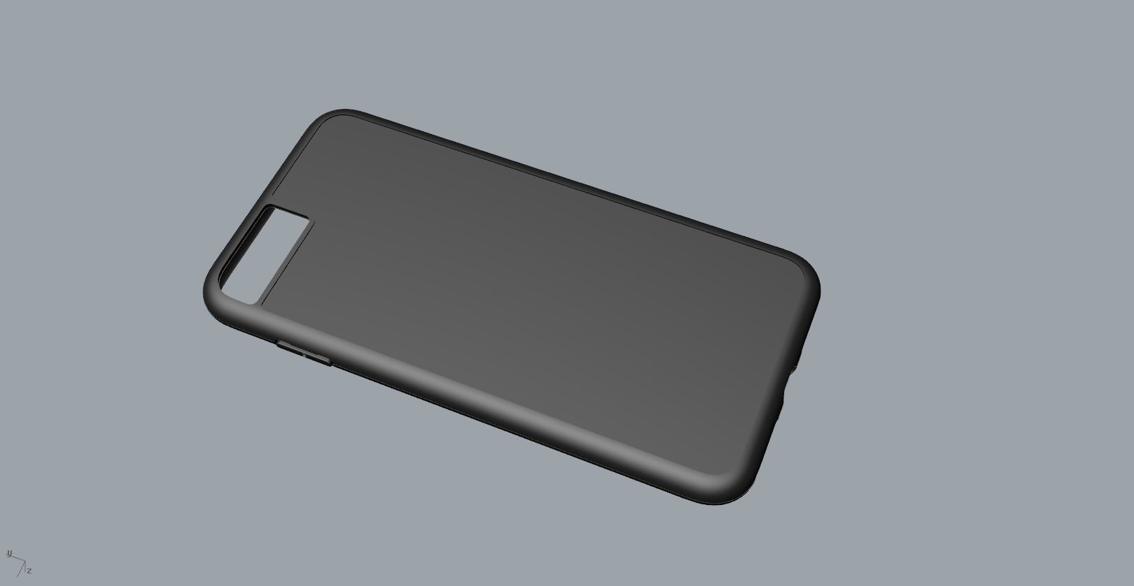 iphone 8plus black case Original customizable design 3D print model_10