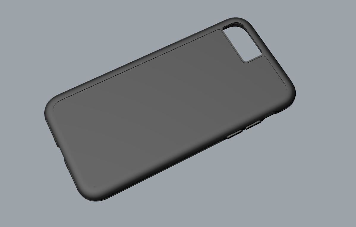 iphone 8plus black case Original customizable design 3D print model_7