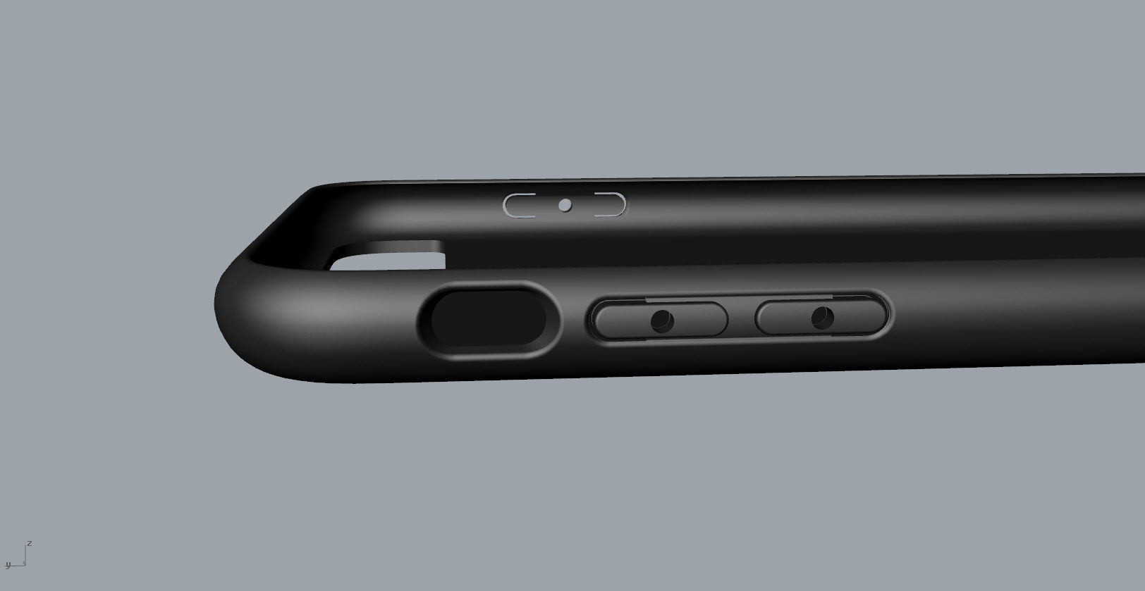 iphone 8plus black case Original customizable design 3D print model_6