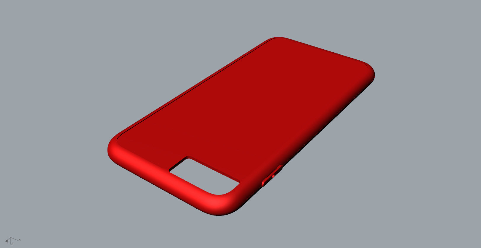 iphone 8plus  red case Original customizable design 3D print model_21