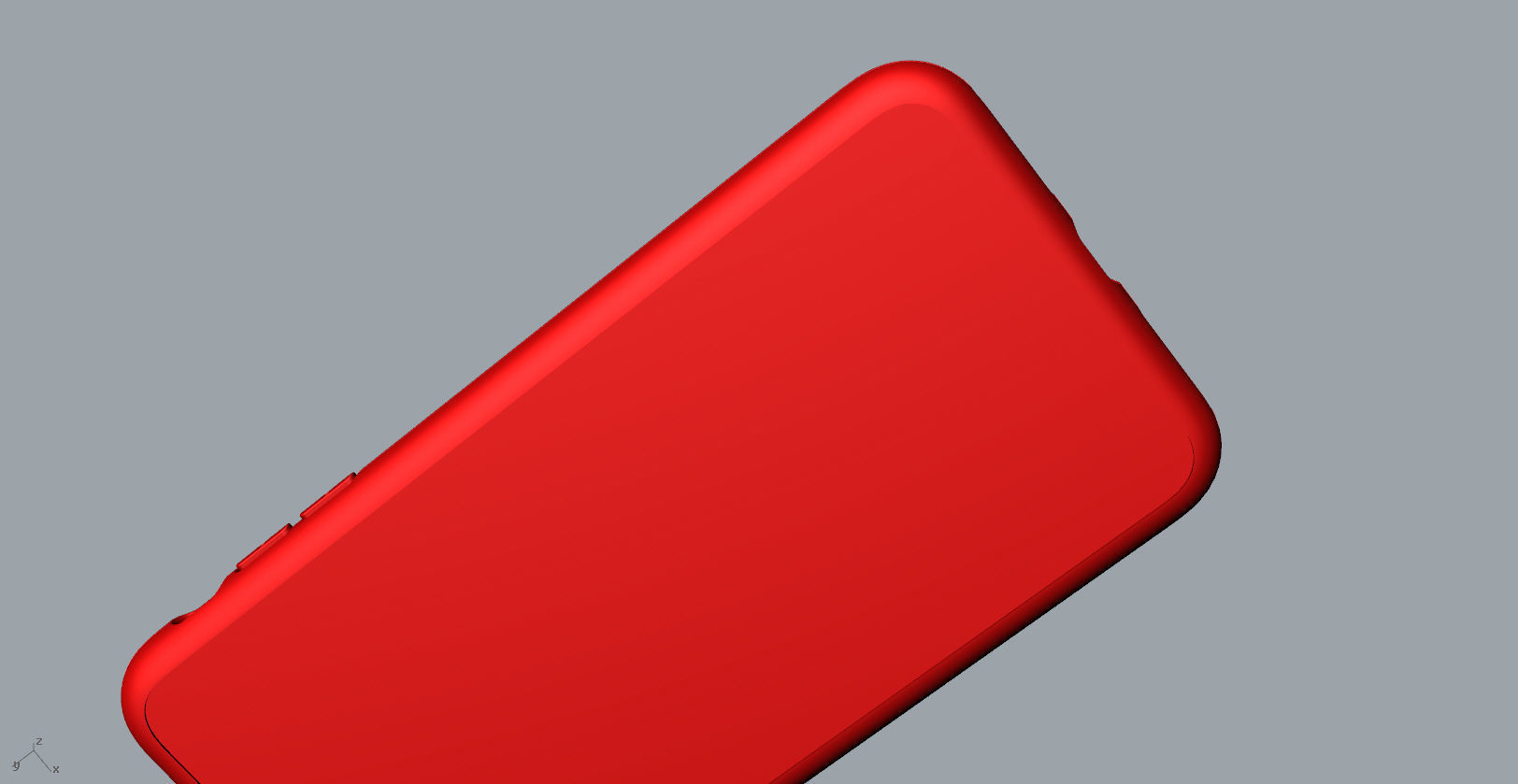 iphone 8plus  red case Original customizable design 3D print model_19