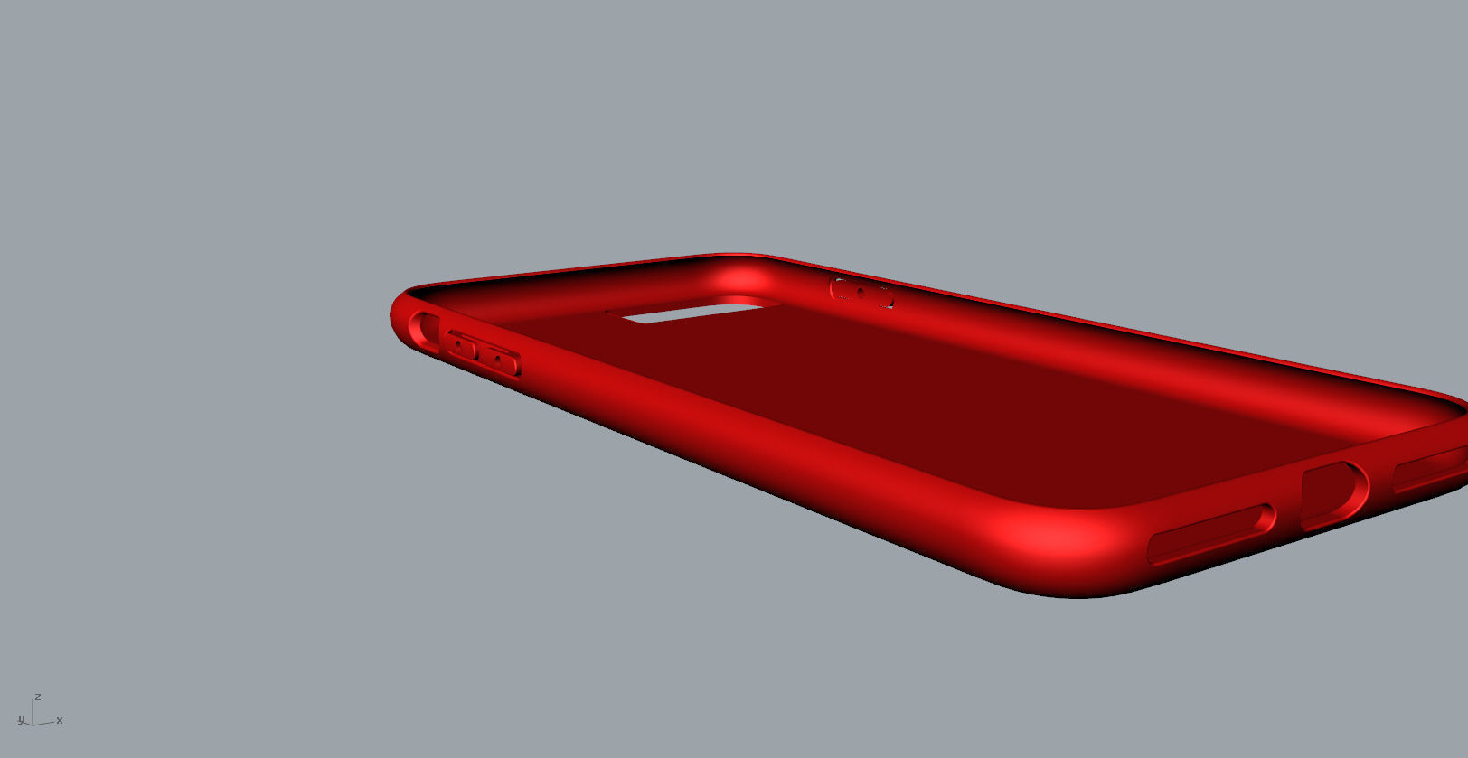 iphone 8plus  red case Original customizable design 3D print model_11