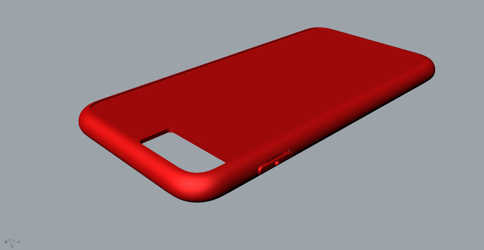 iphone 8plus  red case Original customizable design 3D print model_12