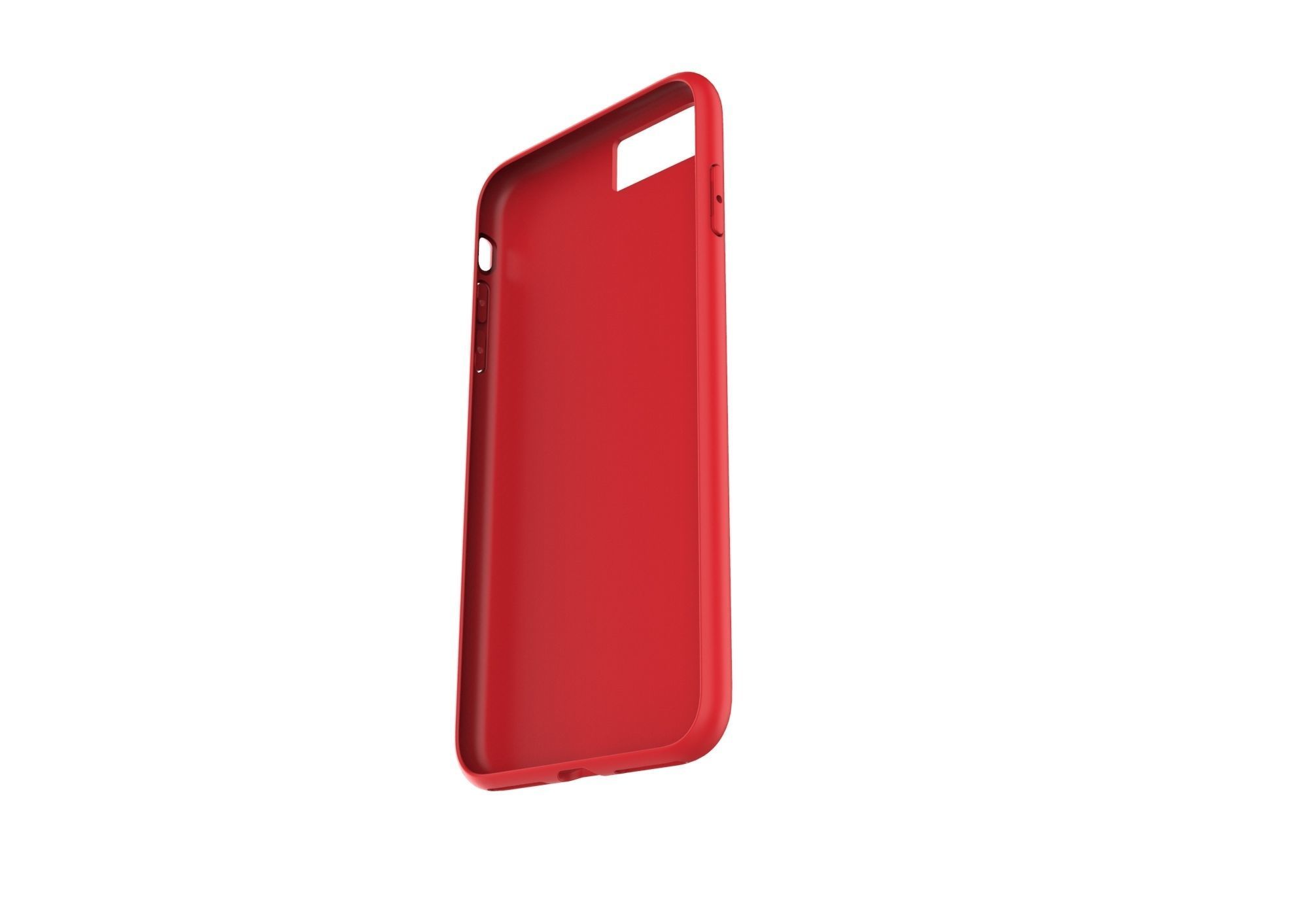 iphone 8plus  red case Original customizable design 3D print model_1