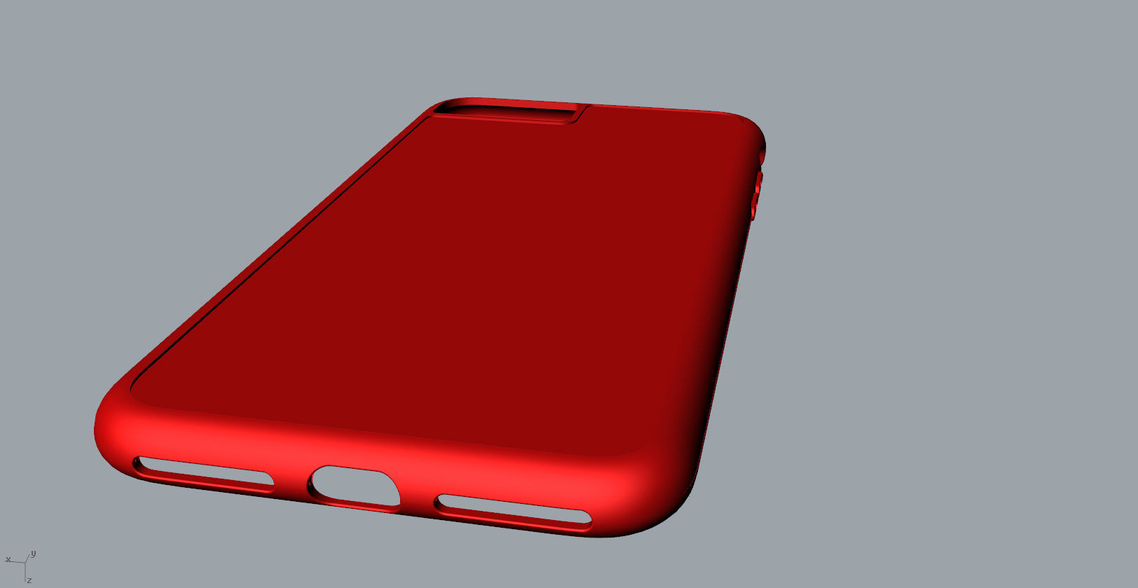 iphone 8plus  red case Original customizable design 3D print model_15