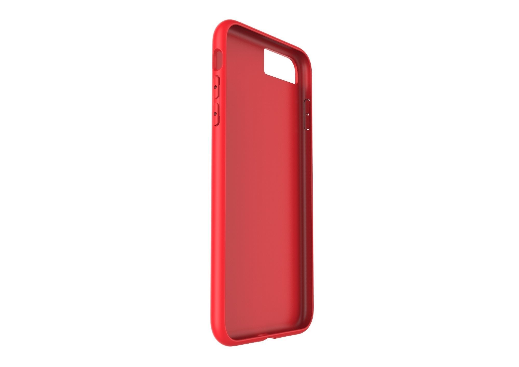 iphone 8plus  red case Original customizable design 3D print model_3
