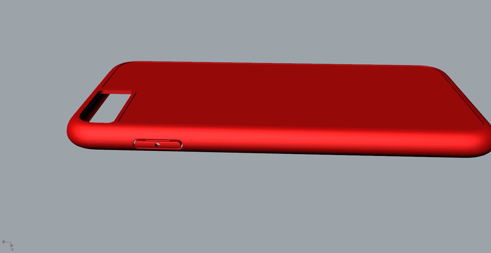 iphone 8plus  red case Original customizable design 3D print model_13