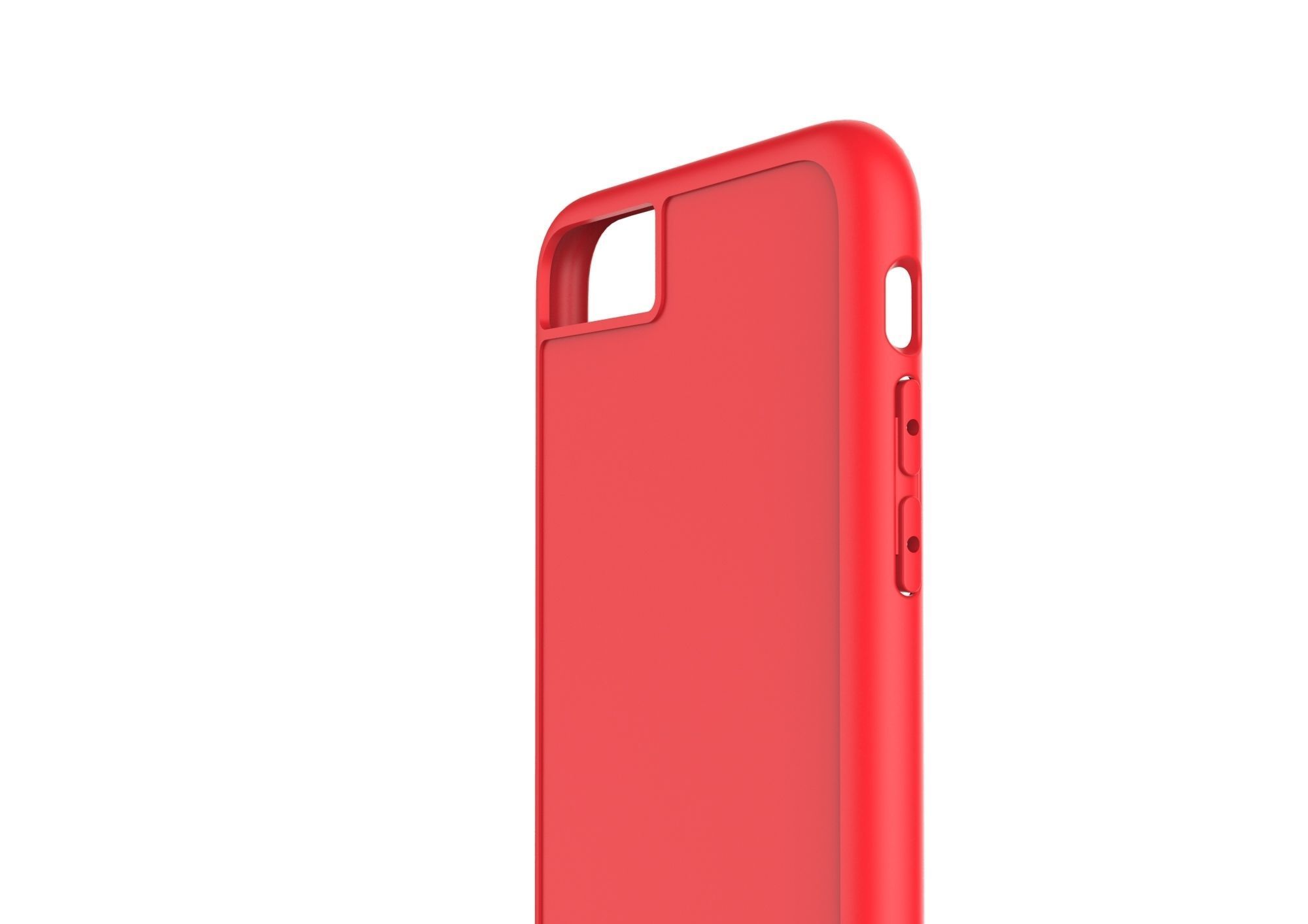 iphone 8plus  red case Original customizable design 3D print model_2