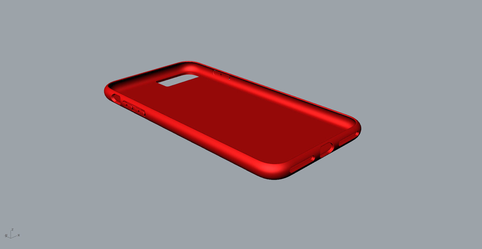 iphone 8plus  red case Original customizable design 3D print model_16