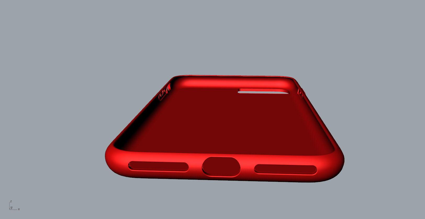 iphone 8plus  red case Original customizable design 3D print model_10