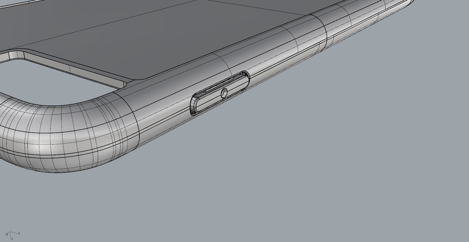 iphone 8plus blue case Original customizable design 3D model_32