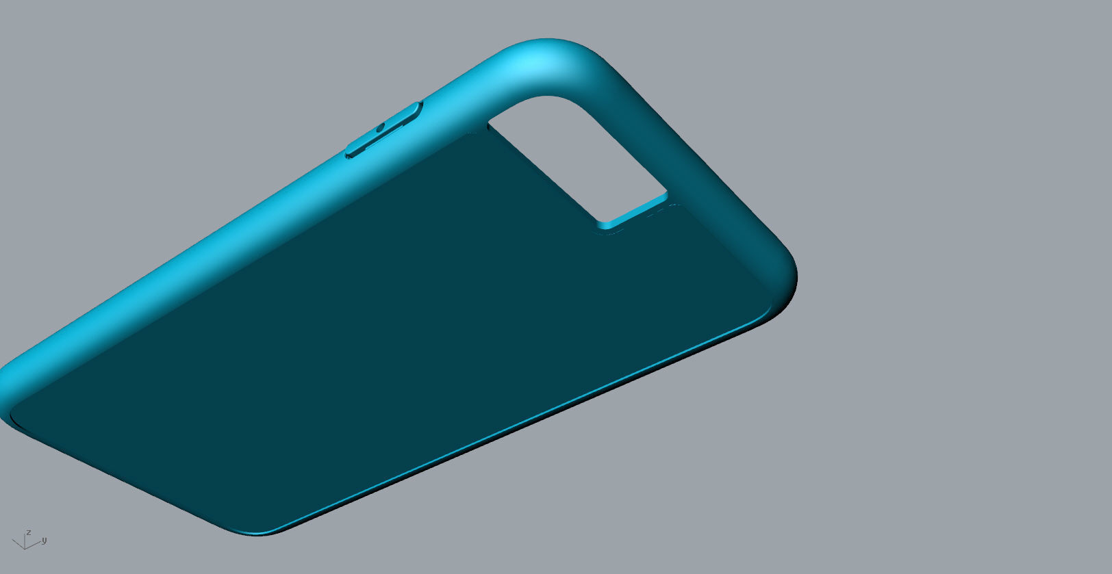 iphone 8plus blue case Original customizable design 3D model_16