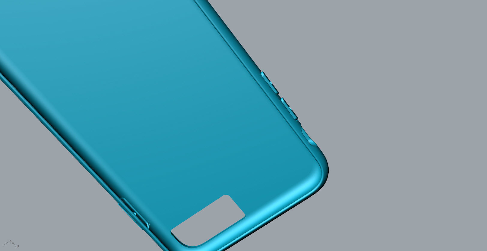 iphone 8plus blue case Original customizable design 3D model_10