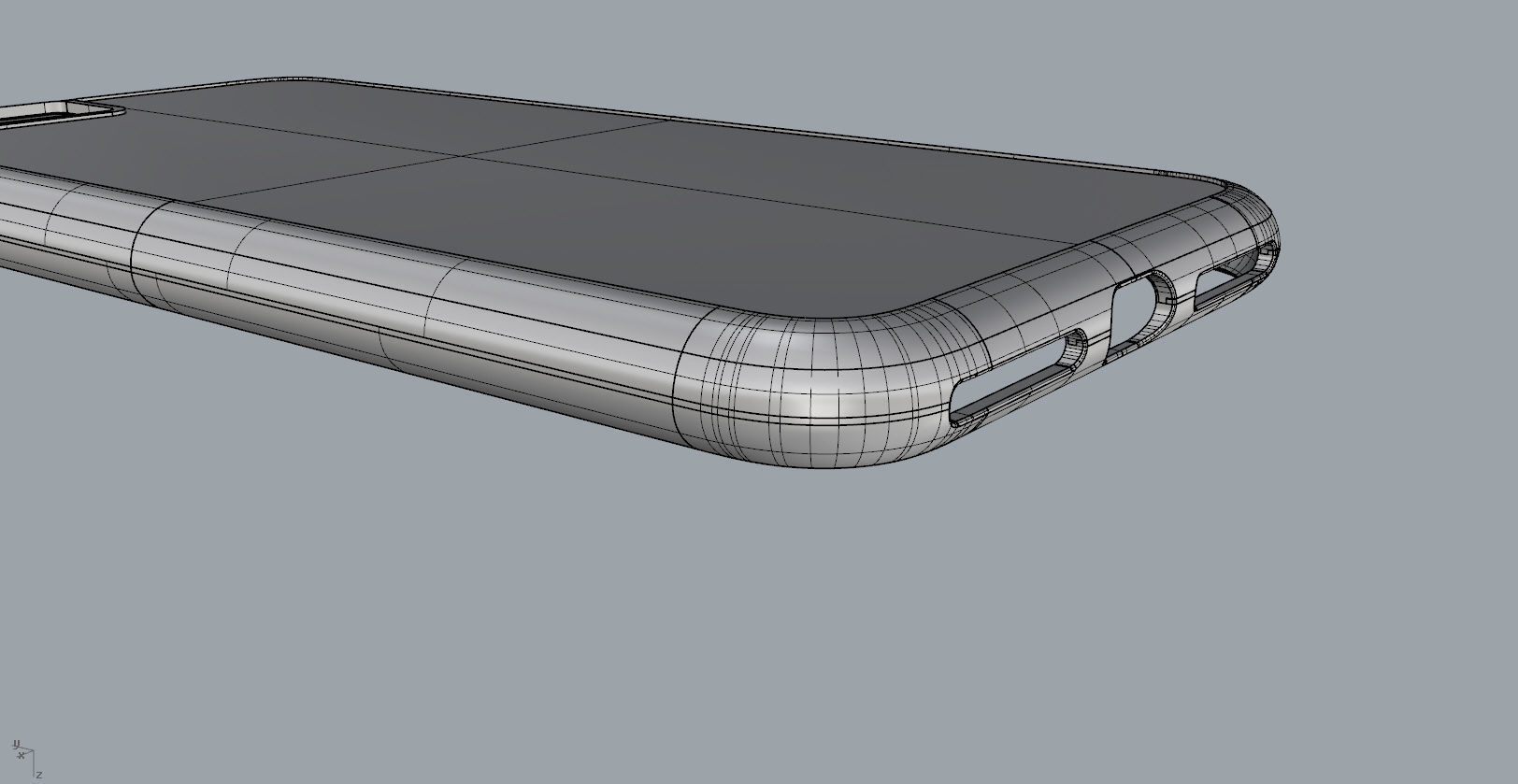 iphone 8plus blue case Original customizable design 3D model_34