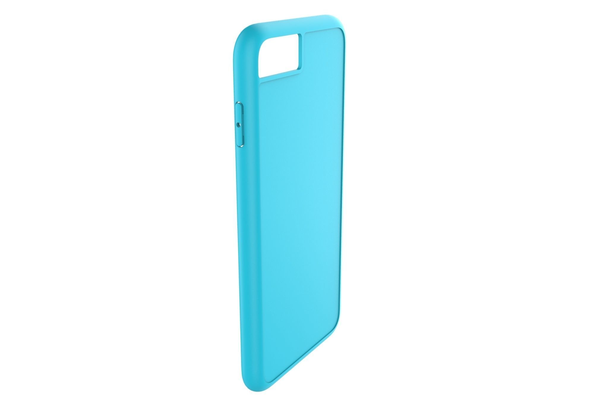 iphone 8plus blue case Original customizable design 3D model_2