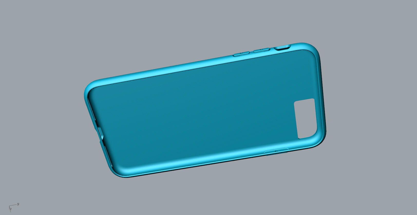 iphone 8plus blue case Original customizable design 3D model_22