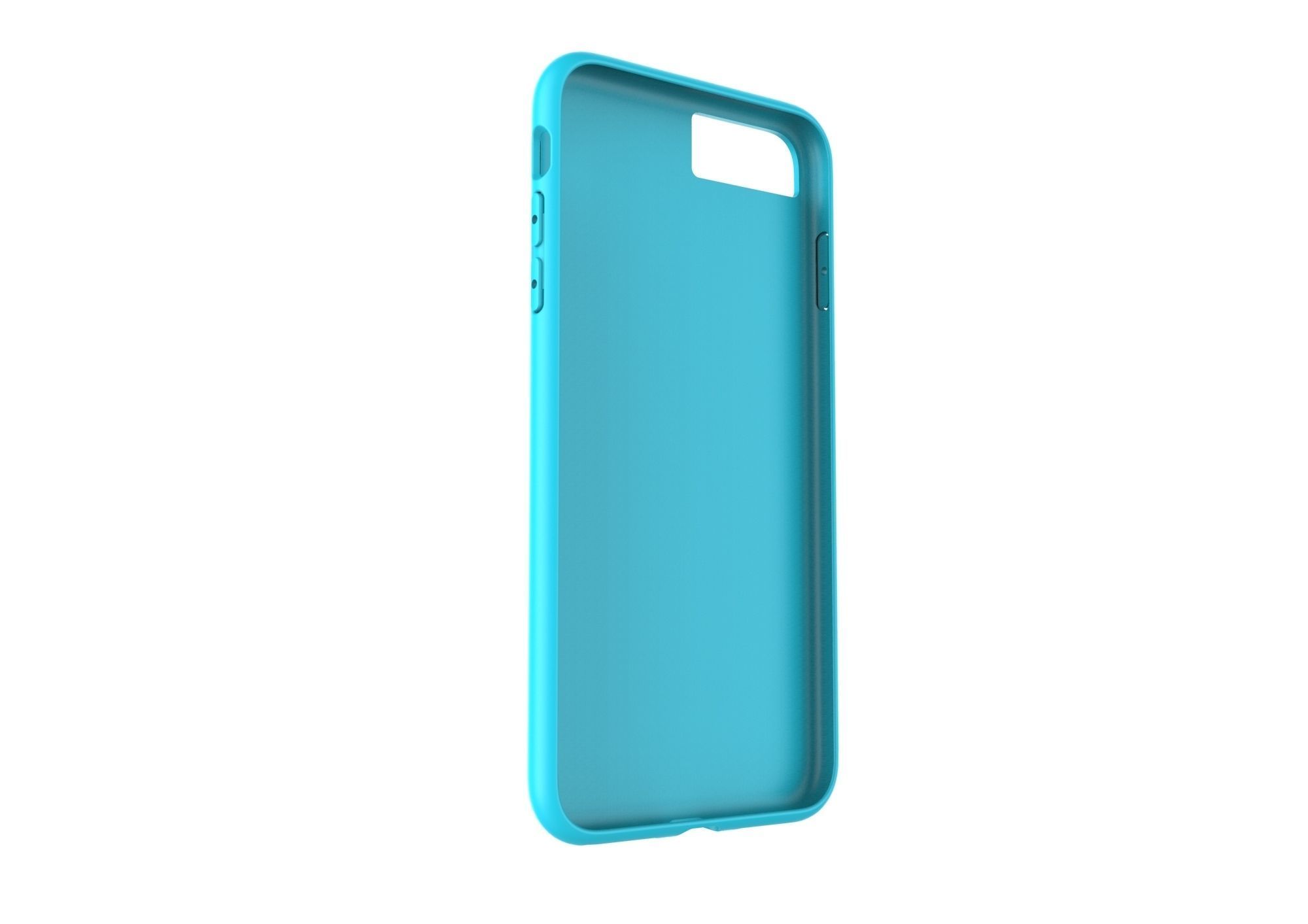iphone 8plus blue case Original customizable design 3D model_4