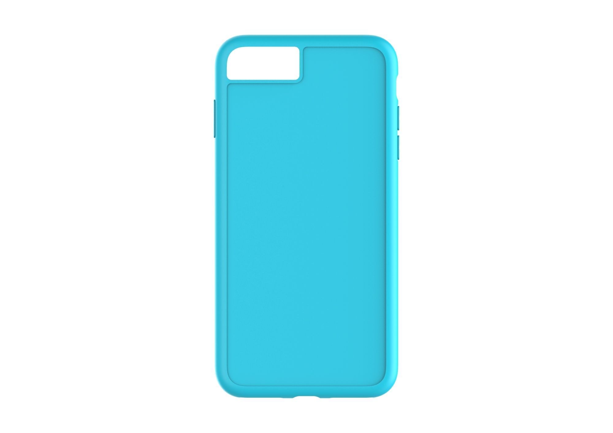iphone 8plus blue case Original customizable design 3D model_3