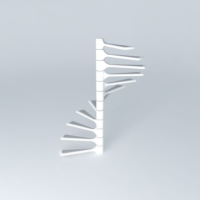 Spiral staircase Free 3D model_2