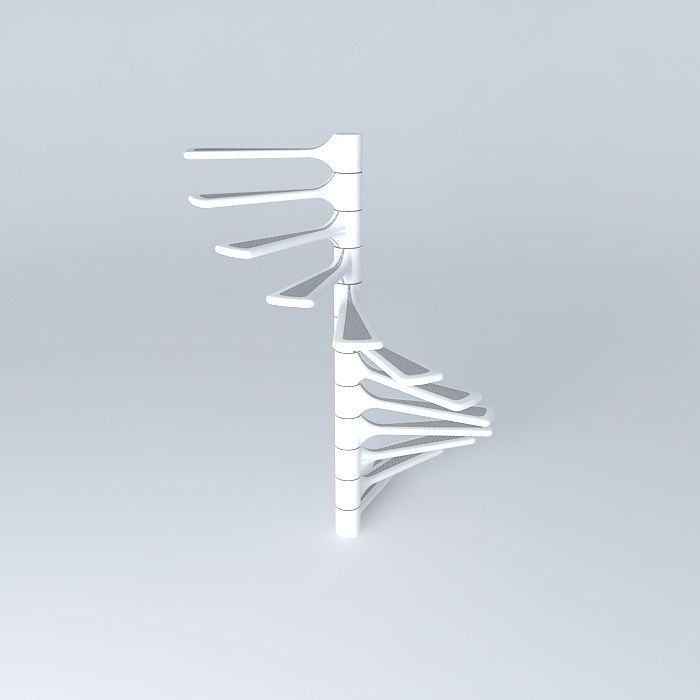 Spiral staircase Free 3D model_1