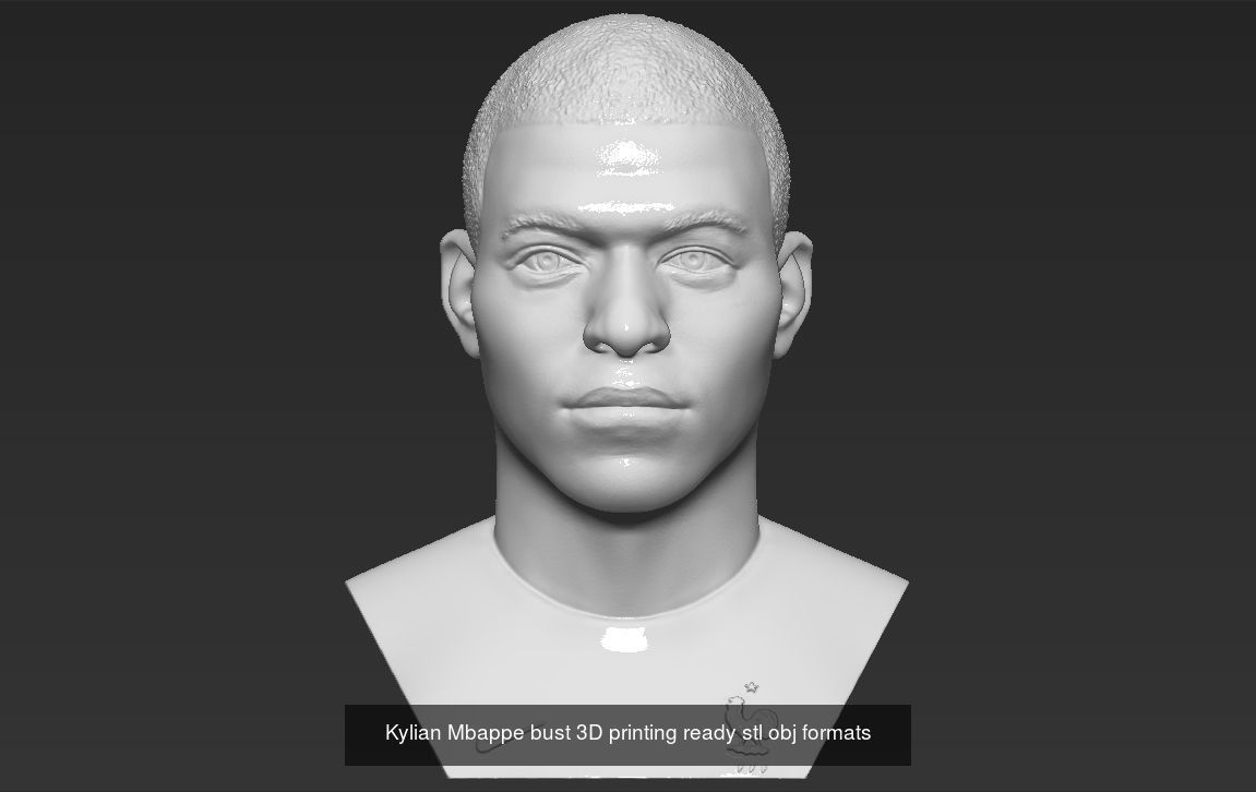 Famous Football figurines and busts for 3D printing 3D Model Collection_14