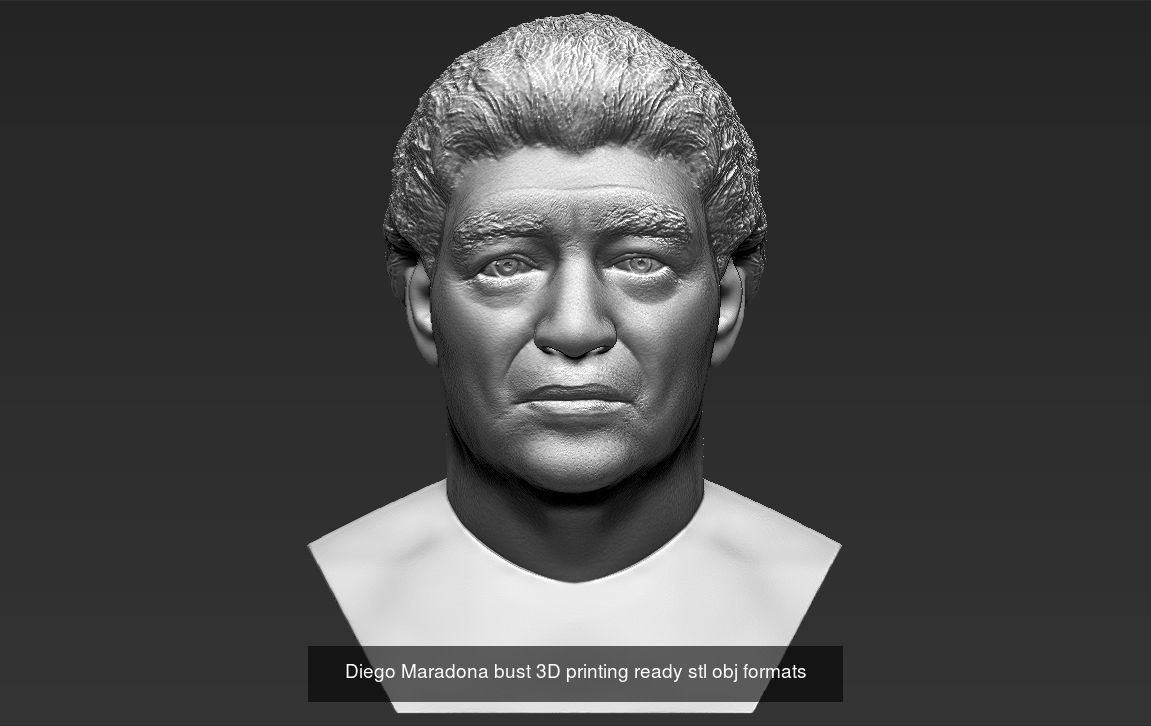 Famous Football figurines and busts for 3D printing 3D Model Collection_10