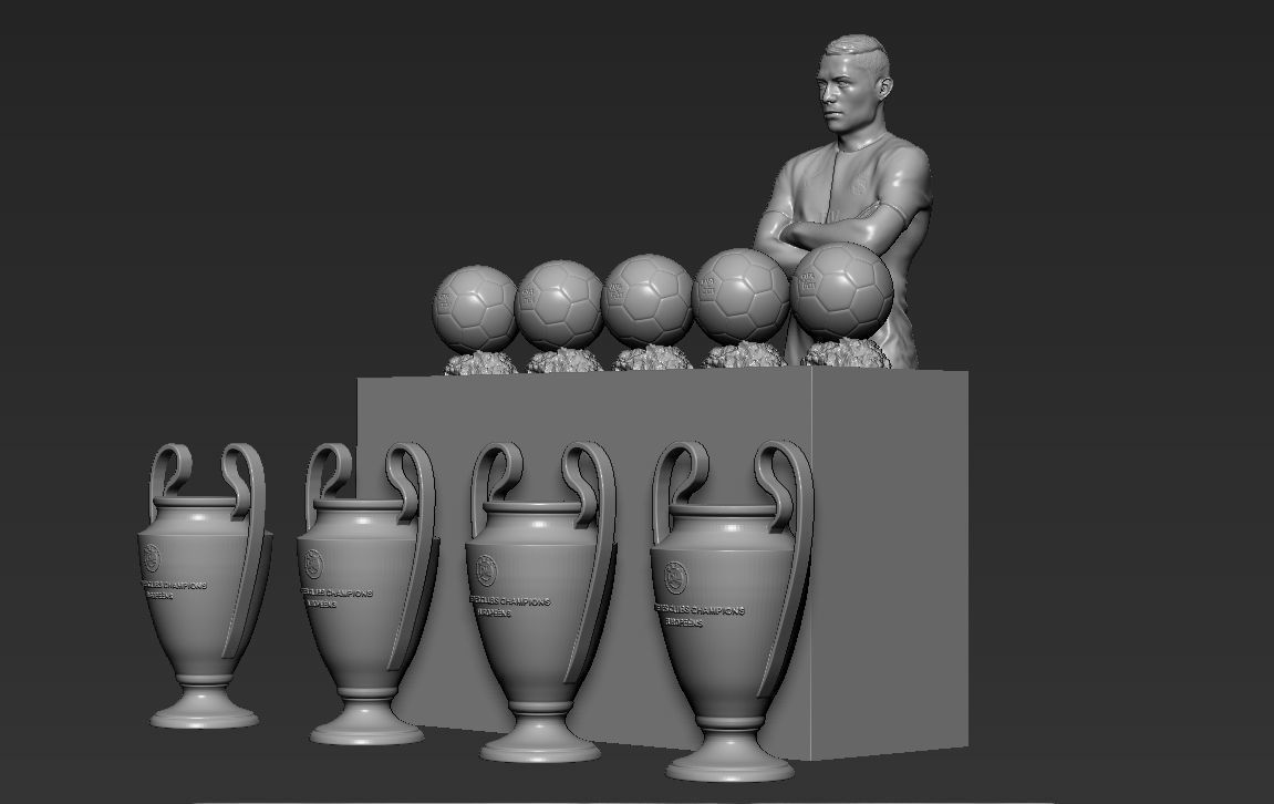 Famous Football figurines and busts for 3D printing 3D Model Collection_44
