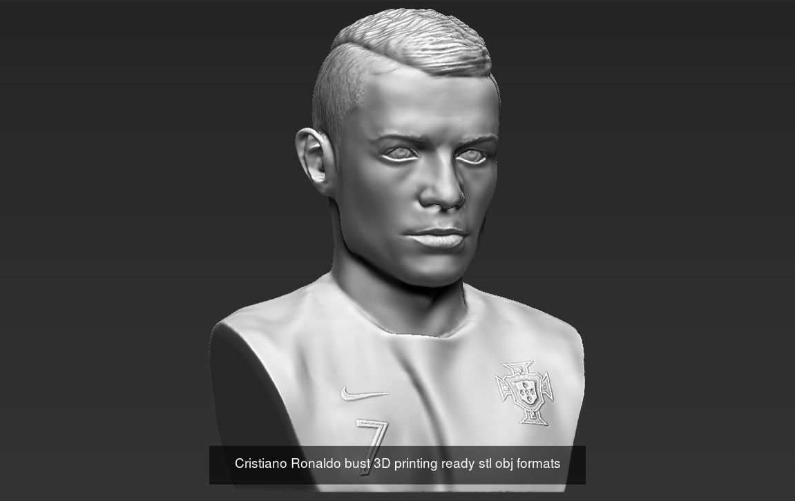 Famous Football figurines and busts for 3D printing 3D Model Collection_21