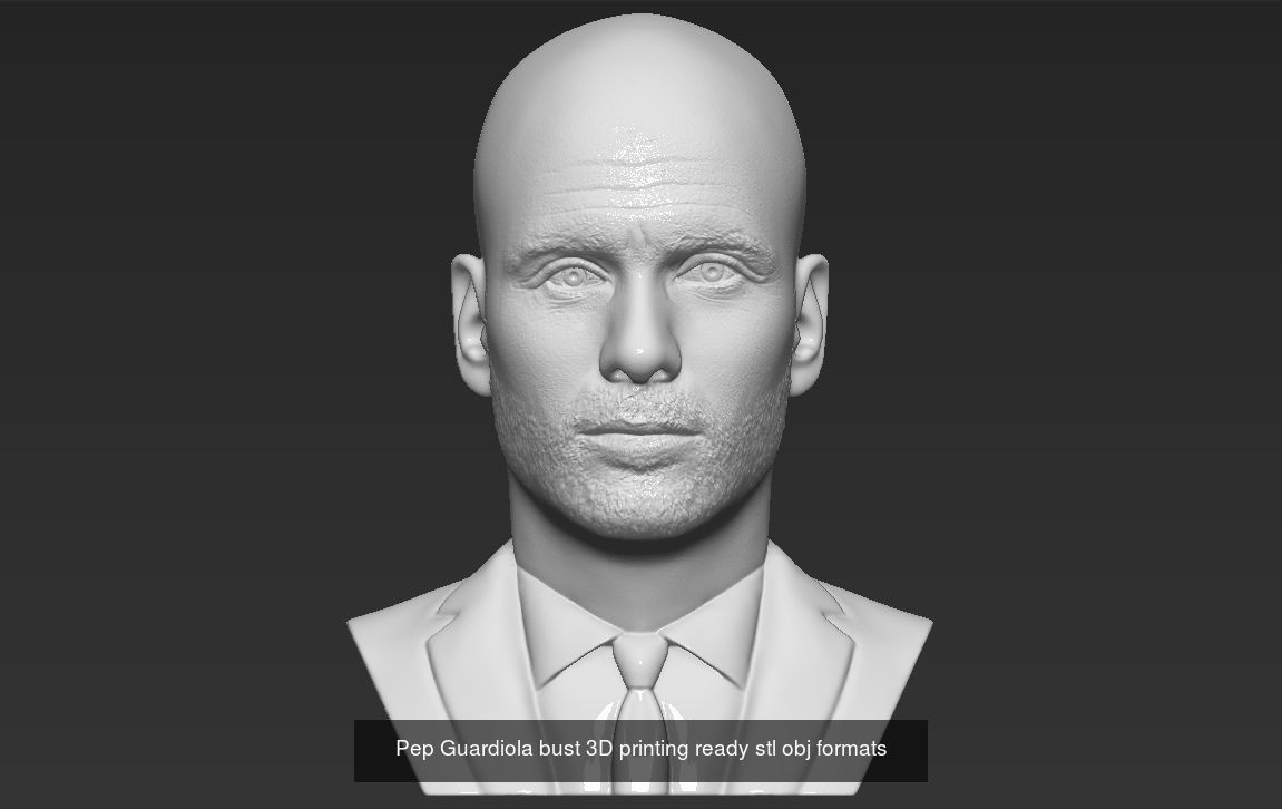 Famous Football figurines and busts for 3D printing 3D Model Collection_11