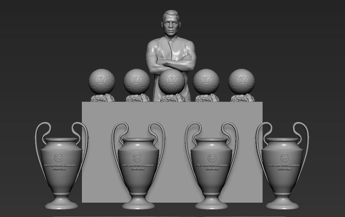 Famous Football figurines and busts for 3D printing 3D Model Collection_45