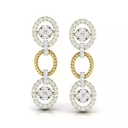 Modish Halo Drop Earring