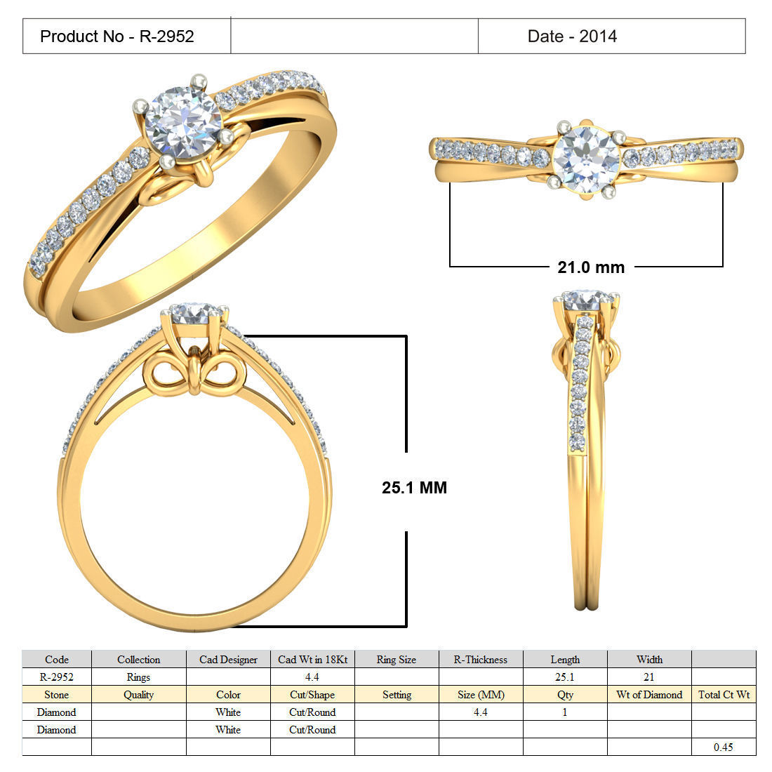 Solitaire ring 3dm stl render detail 3D print model 3D print model_5