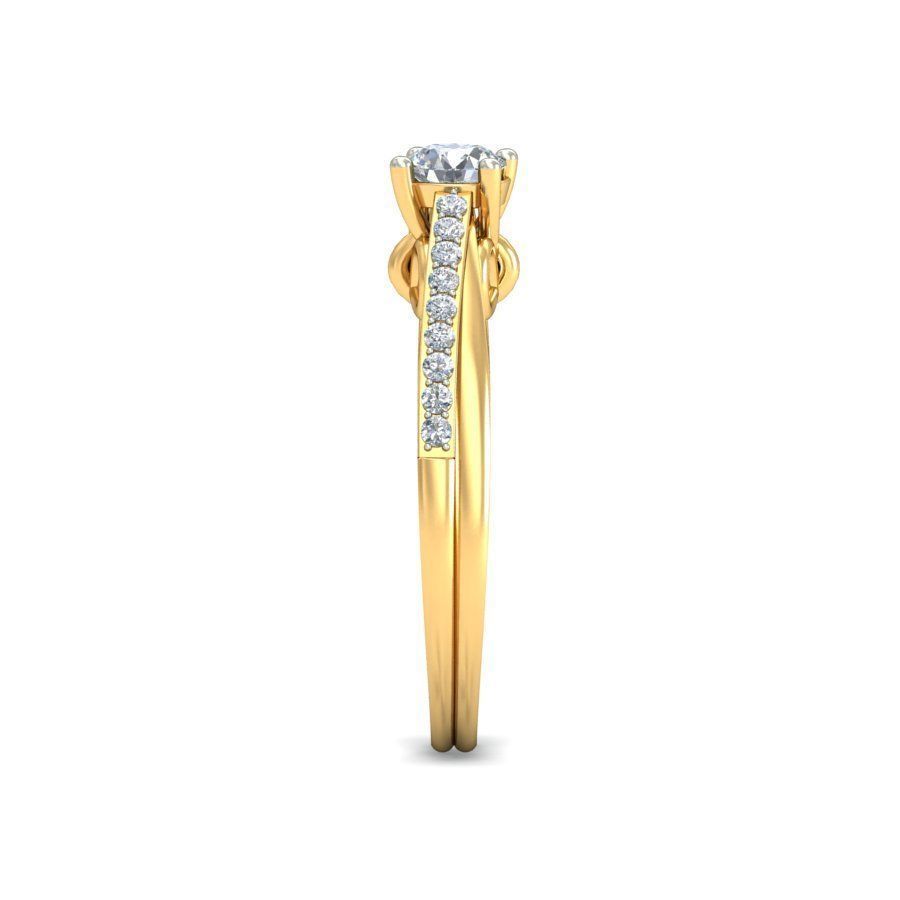 Solitaire ring 3dm stl render detail 3D print model 3D print model_2