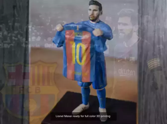 Famous Footballers ready for full color 3D printing 3D Model Collection