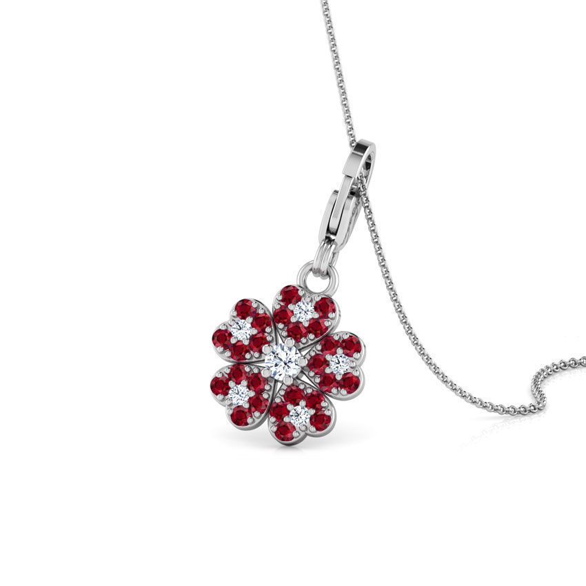 Cloverleaf Charm Pendant 3D print model_1