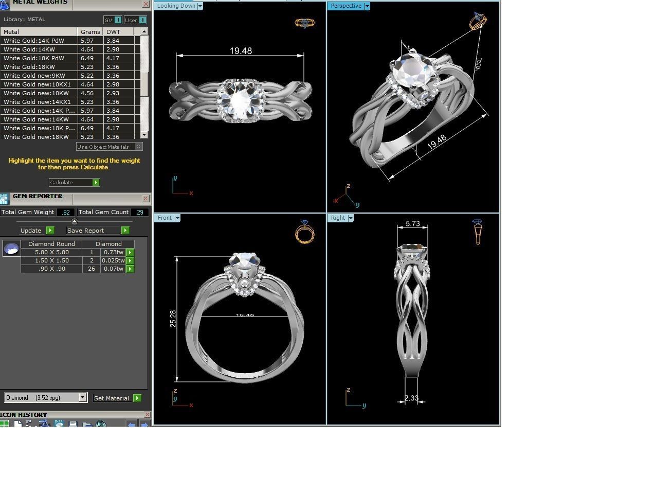 Solitaire ring 3dm stl render detail 3D print model 3D print model_8