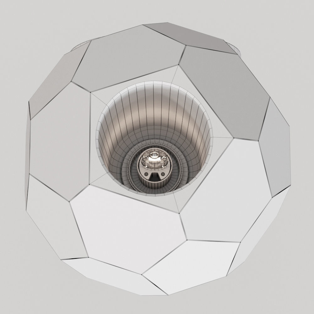 BOULE DE CRISTAL LINEAR CLUSTER CHANDELIER 48 3D model_3