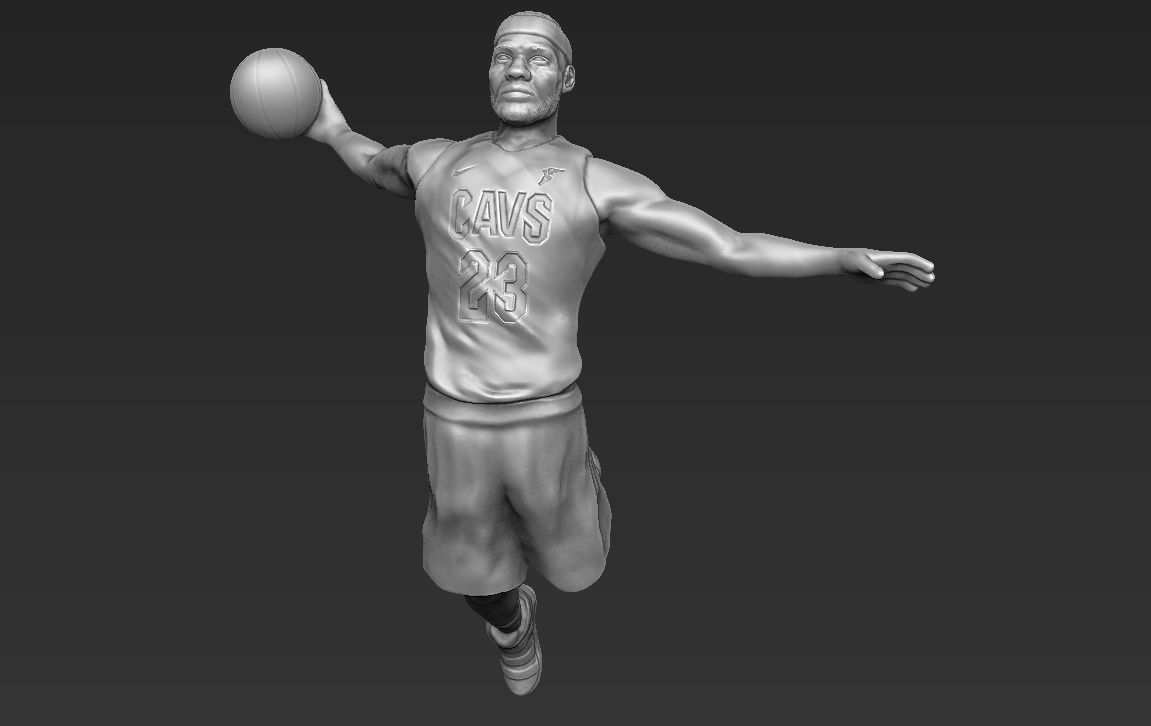 NBA Players 3D printing ready stl obj formats 3D Model Collection_43