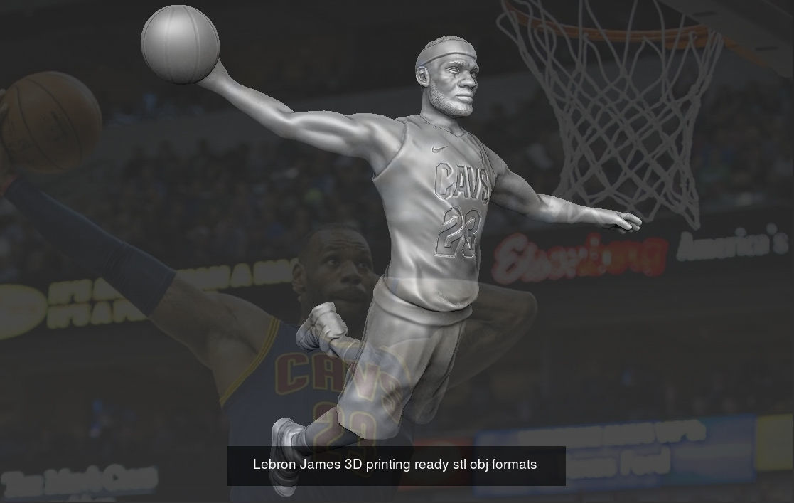 NBA Players 3D printing ready stl obj formats 3D Model Collection_16