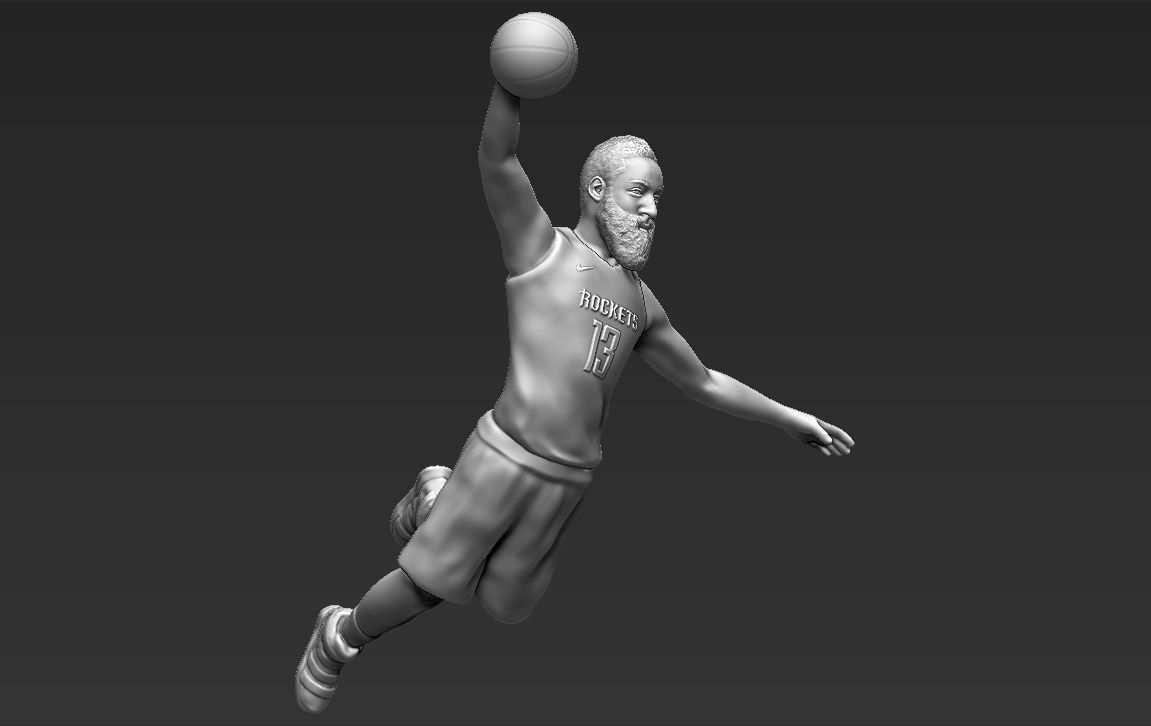 NBA Players 3D printing ready stl obj formats 3D Model Collection_45